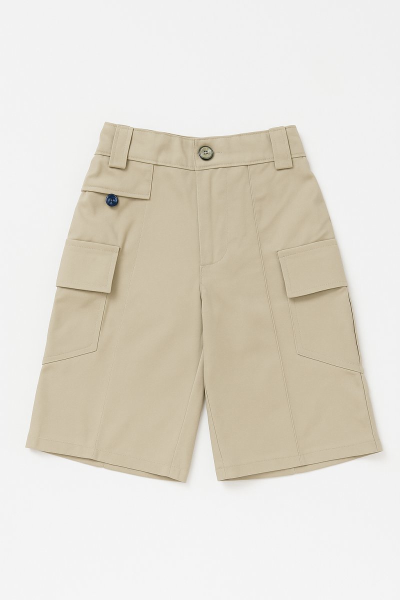 Bermuda de Gabardina Tipo Cargo