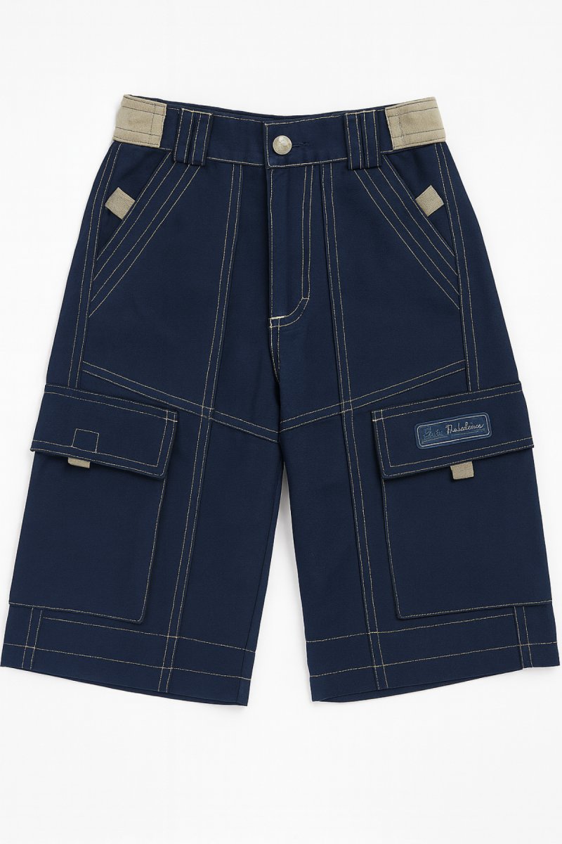 Bermuda Gabardina Tipo Cargo