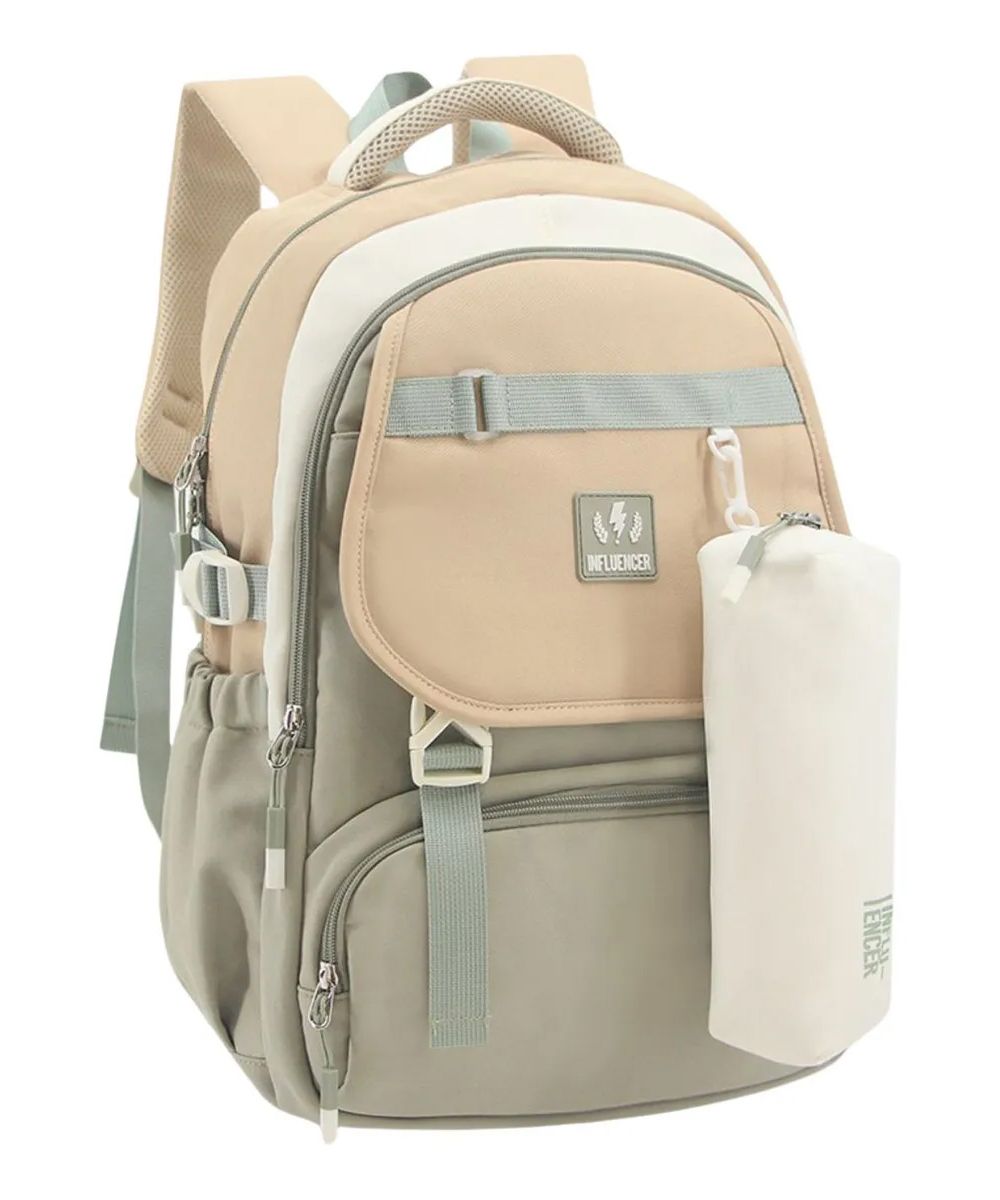 Mochila Espalda Influencer + Cartuchera - 18 Pulgadas