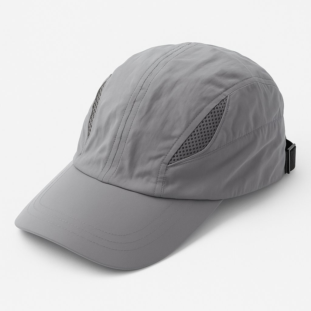 Gorro Cap con visera en microfibra con 2 sectores en tela Cordura ajusta con elastico atras