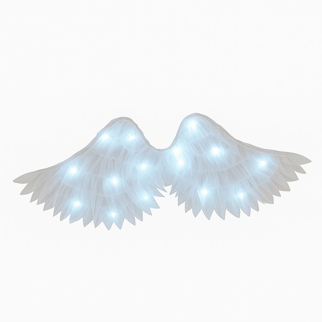 Alas Angel De Tul Con Luz Led