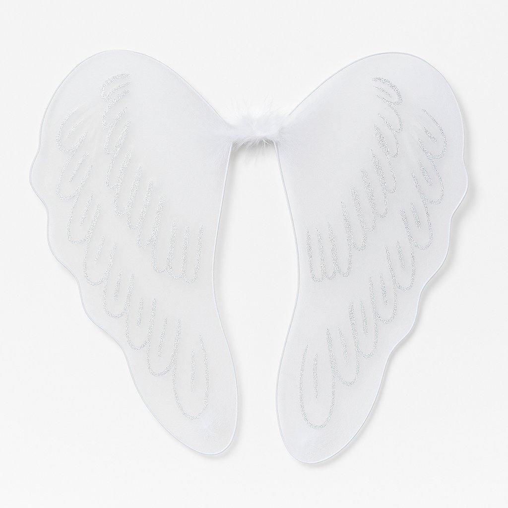 Alas De Angel Con Detalles En Glitter - Accesorio Disfraz