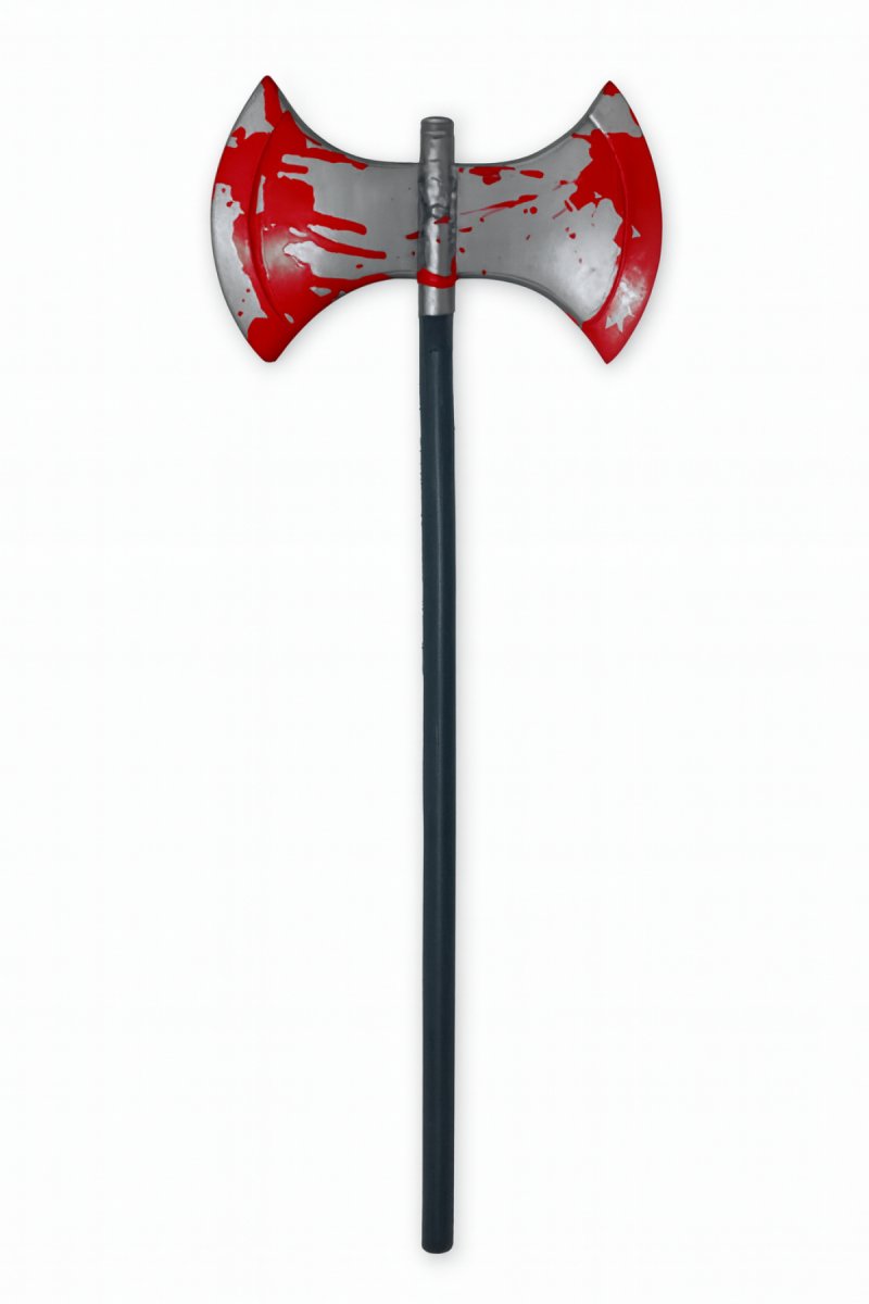 Hacha Doble Con Sangre - Halloween - Accesorio Disfraz
