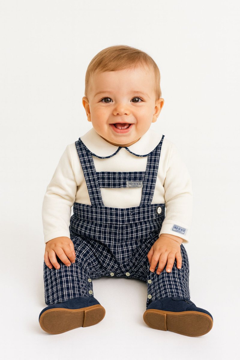 Conjunto 2 pieza Jardinero y Camisa Viyela