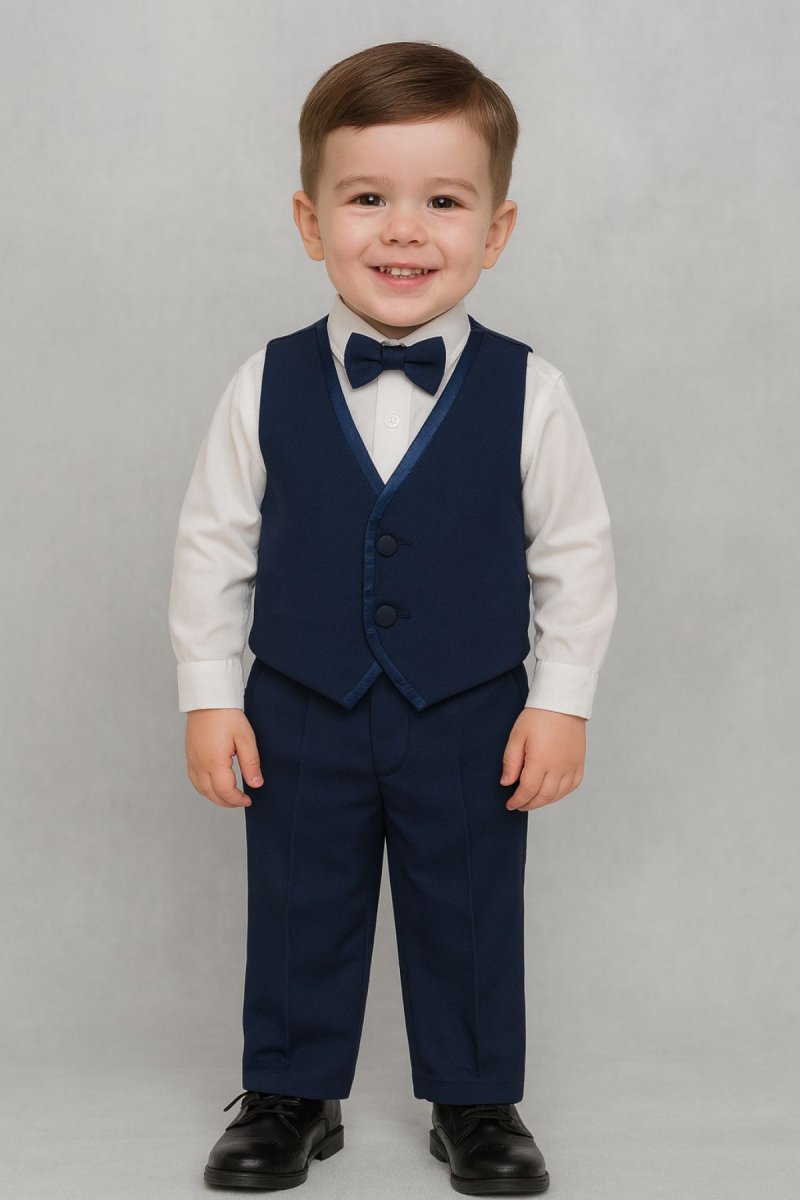 Conjunto 3 Pieza Camisa Pantalon y Chaleco En Tela Mecanica