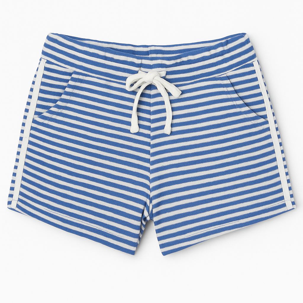 Short Towell Toalla Rayado Cintura Regulable