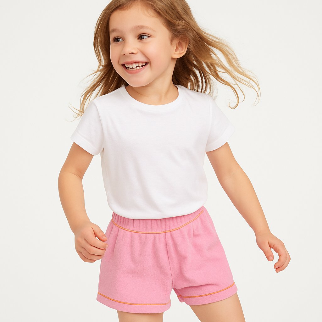 Short Towel Con Cintura Elastizada