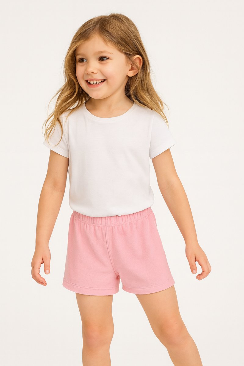 Short Algodon Rustico Con Cintura Elastizada