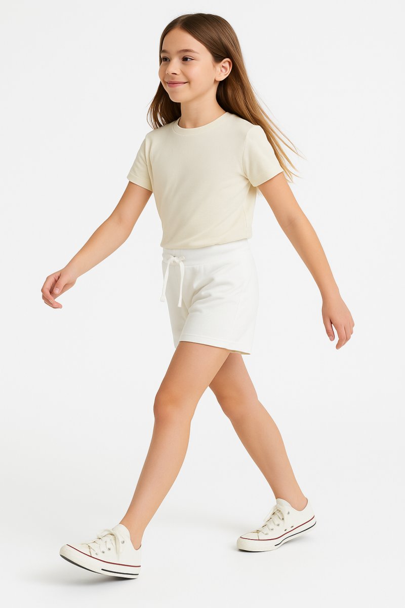 Short Algodon Rustico Con Cintura Regulable