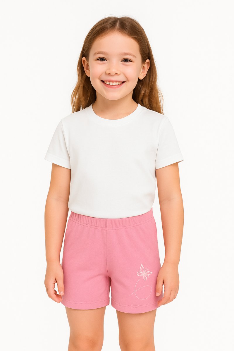 Short Algodon Pique Con Cintura Elastizada