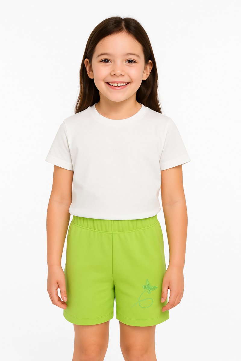 Short Algodon Pique Con Cintura Elastizada