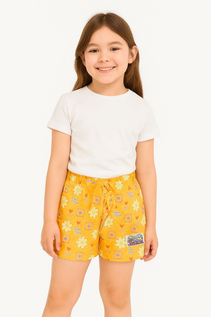 Short Algodon Estampado Cintura Elastizada