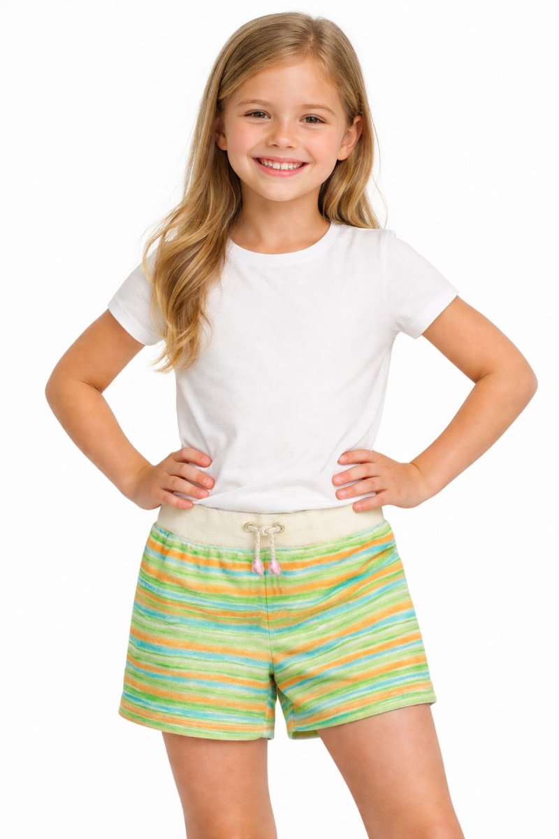 Short Towel Toalla Rayado Cintura Regulable