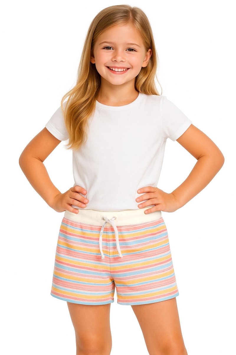 Short Towel Toalla Rayado Cintura Regulable