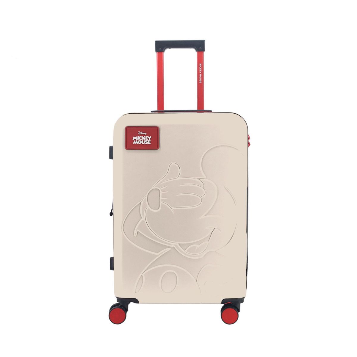 Valija Mediana Mickey Mouse Bajo Relieve - 24 Pulgadas - 100% ABS