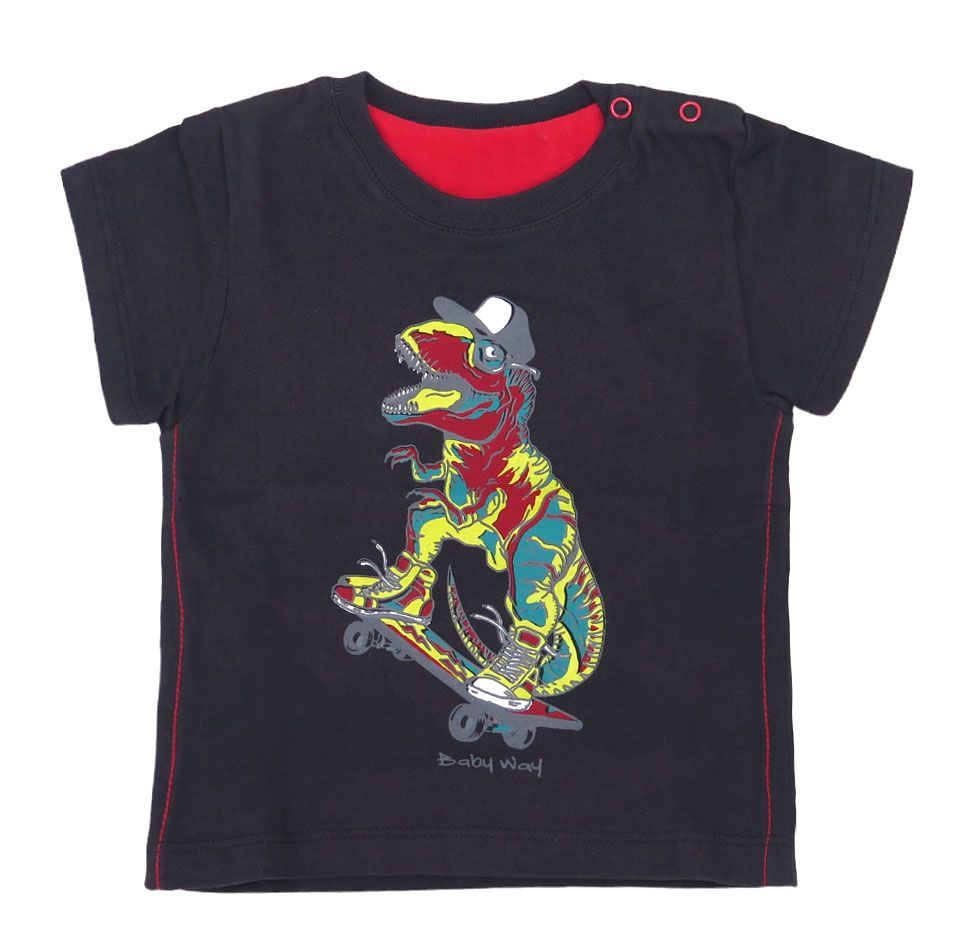 Remera Bebe Mangas Cortas Dinosaurio