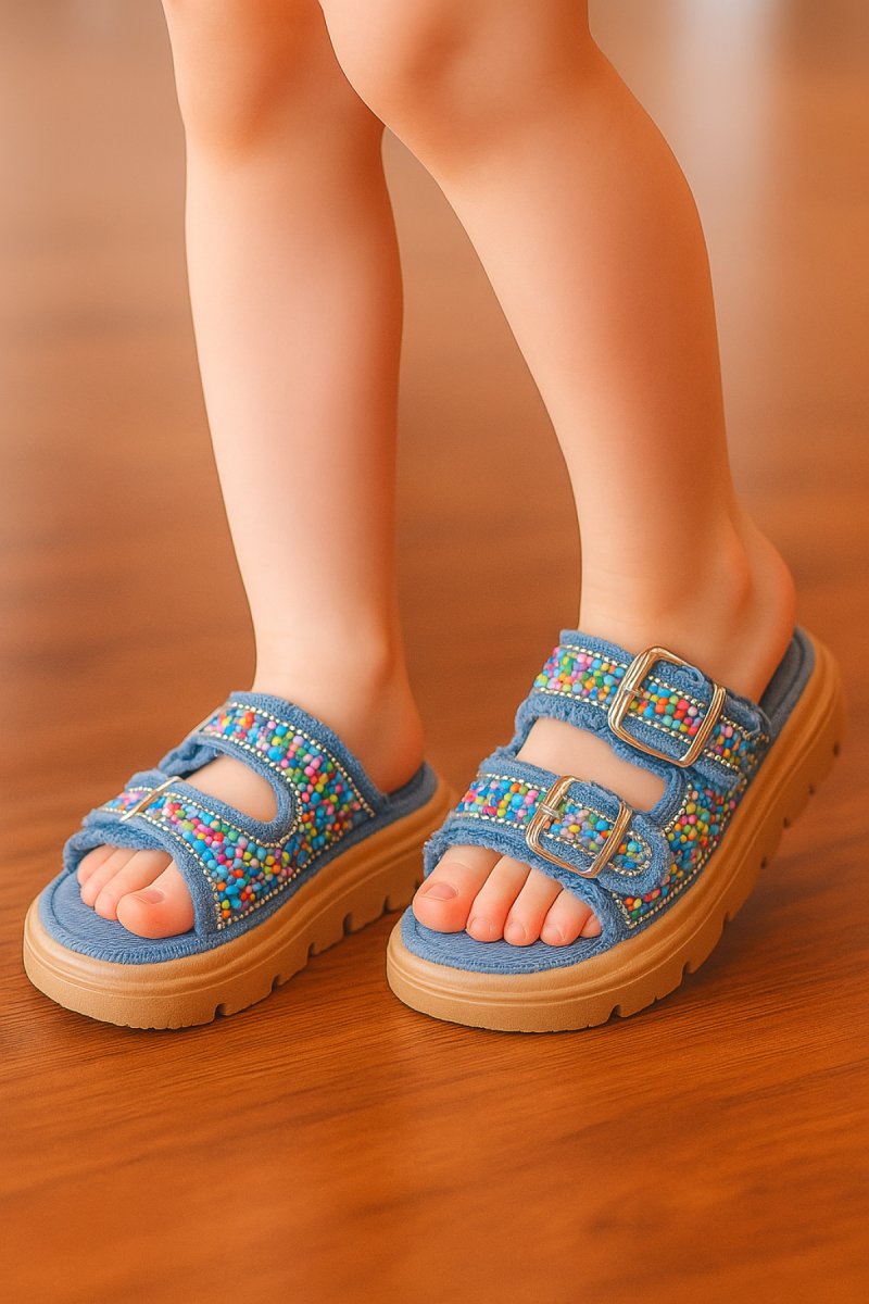 Sandalia Ajustable Pullman Con Strass Liviana