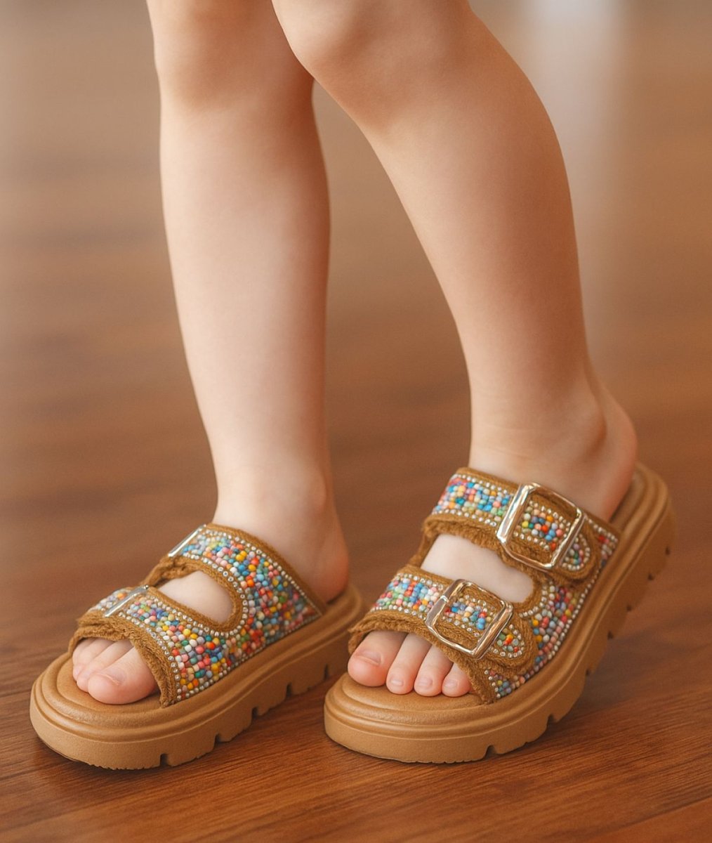 Sandalia Ajustable Pullman Con Strass Liviana