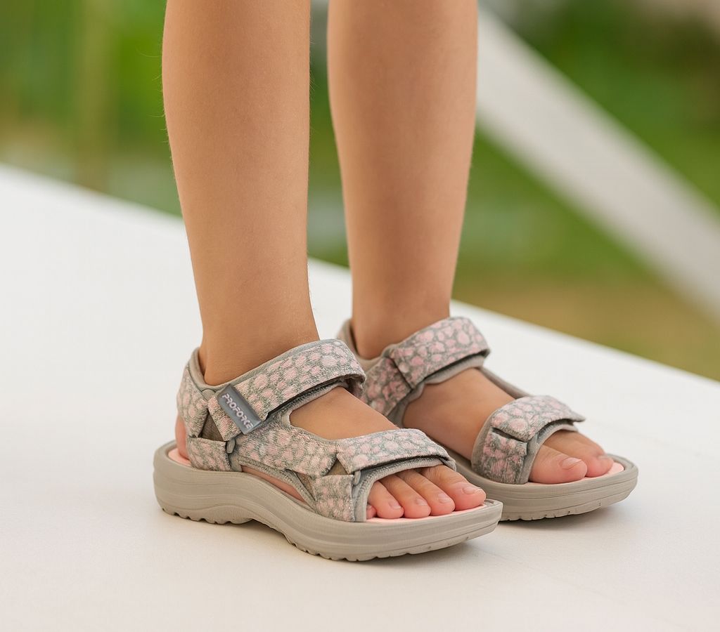 Sandalia Goma 2 Velcro Tela Gross