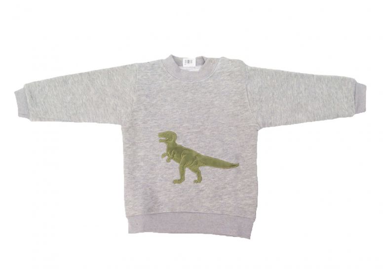 Buzo Friza con aplique Dinosaurio