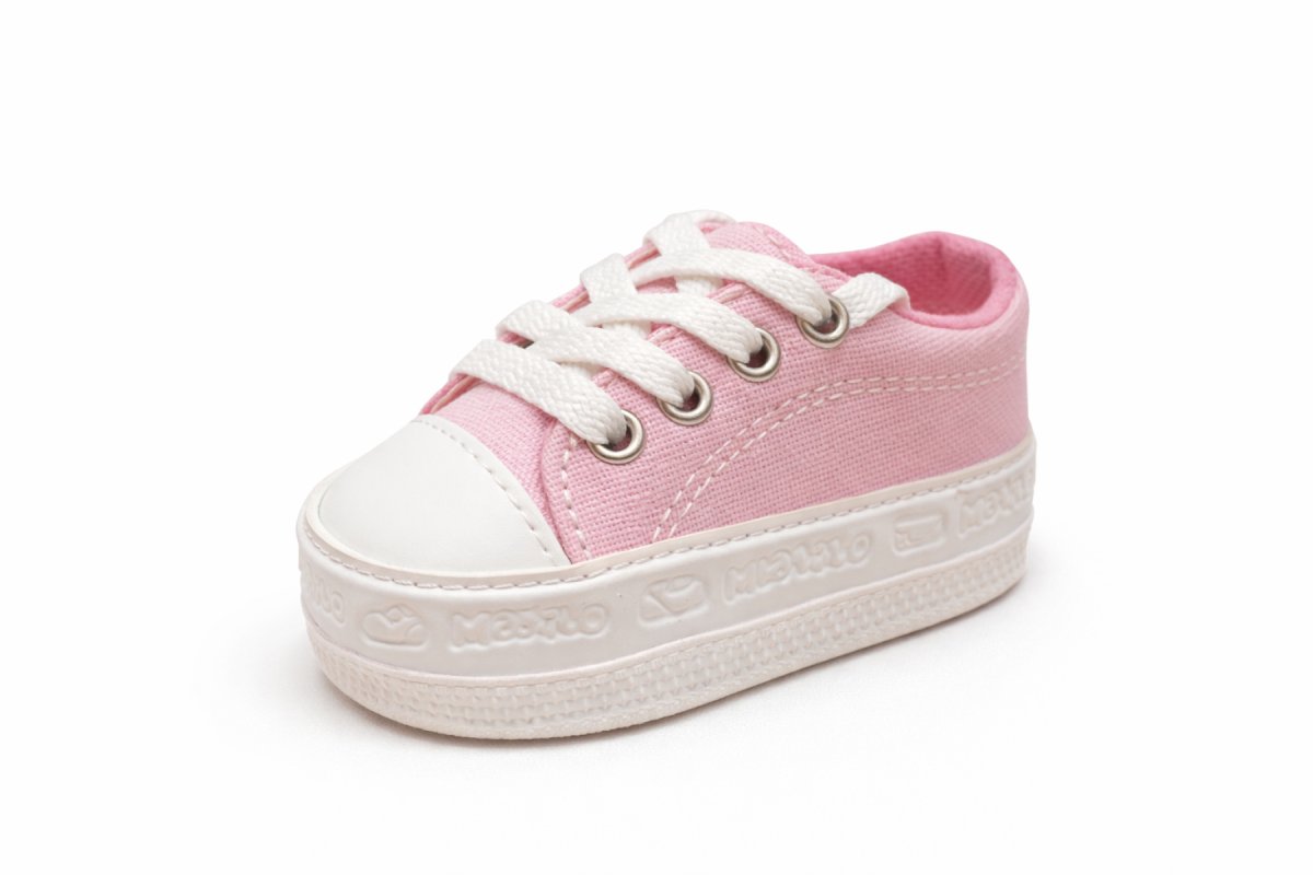 Zapatilla Lona Con Base Cordones Lisa