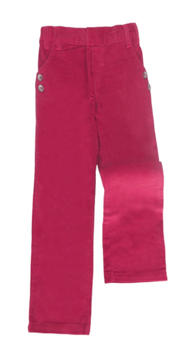 Pantalon Corderoy con botones a los lados y Elastizado