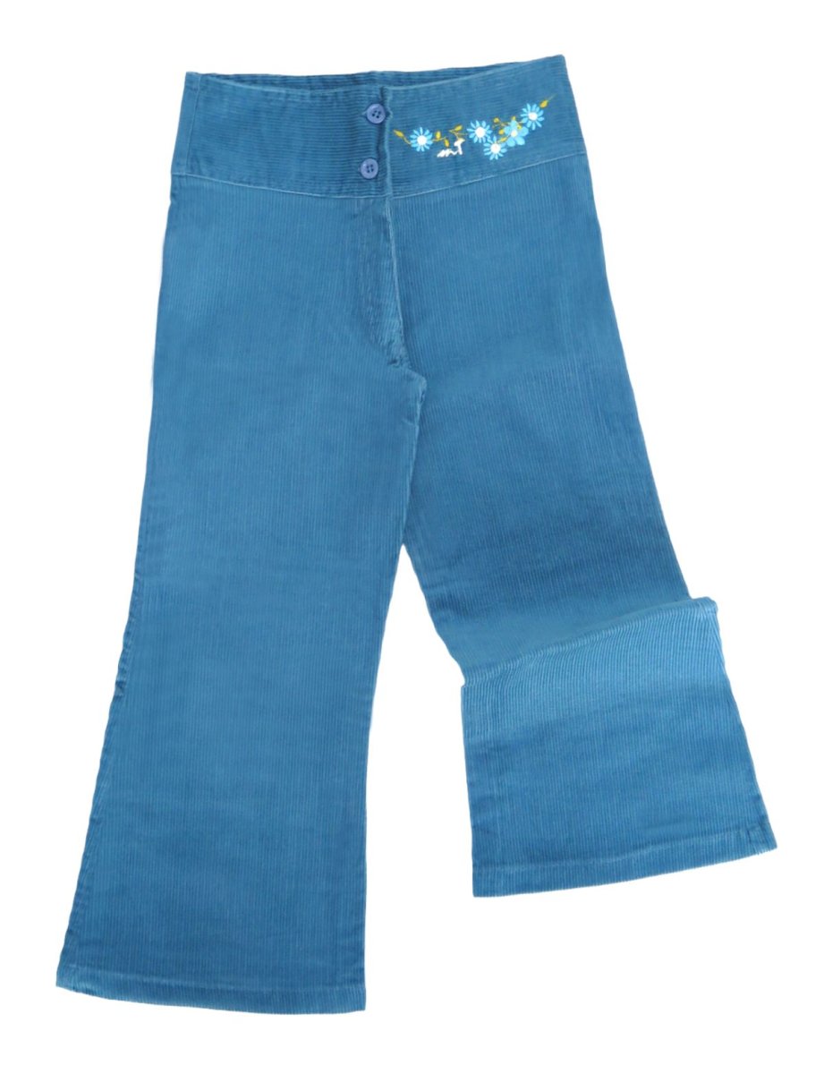 Pantalon de Corderoy con bordado en cintura
