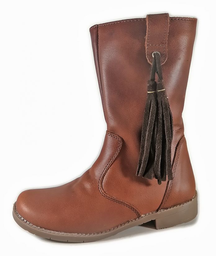 Titanitos Bota de montar con flecos cuero Erin