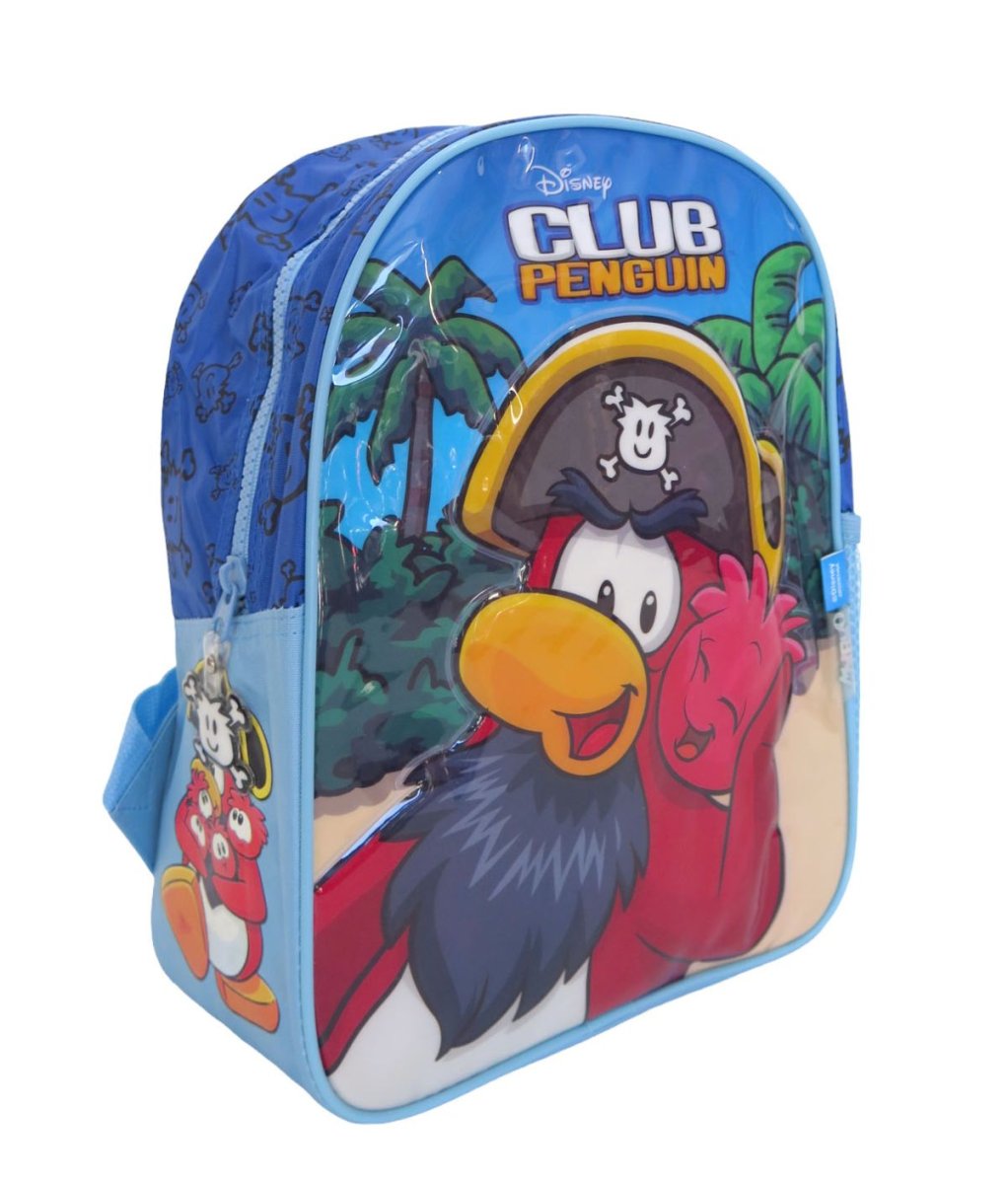 Mochila espalda jardin club penguin