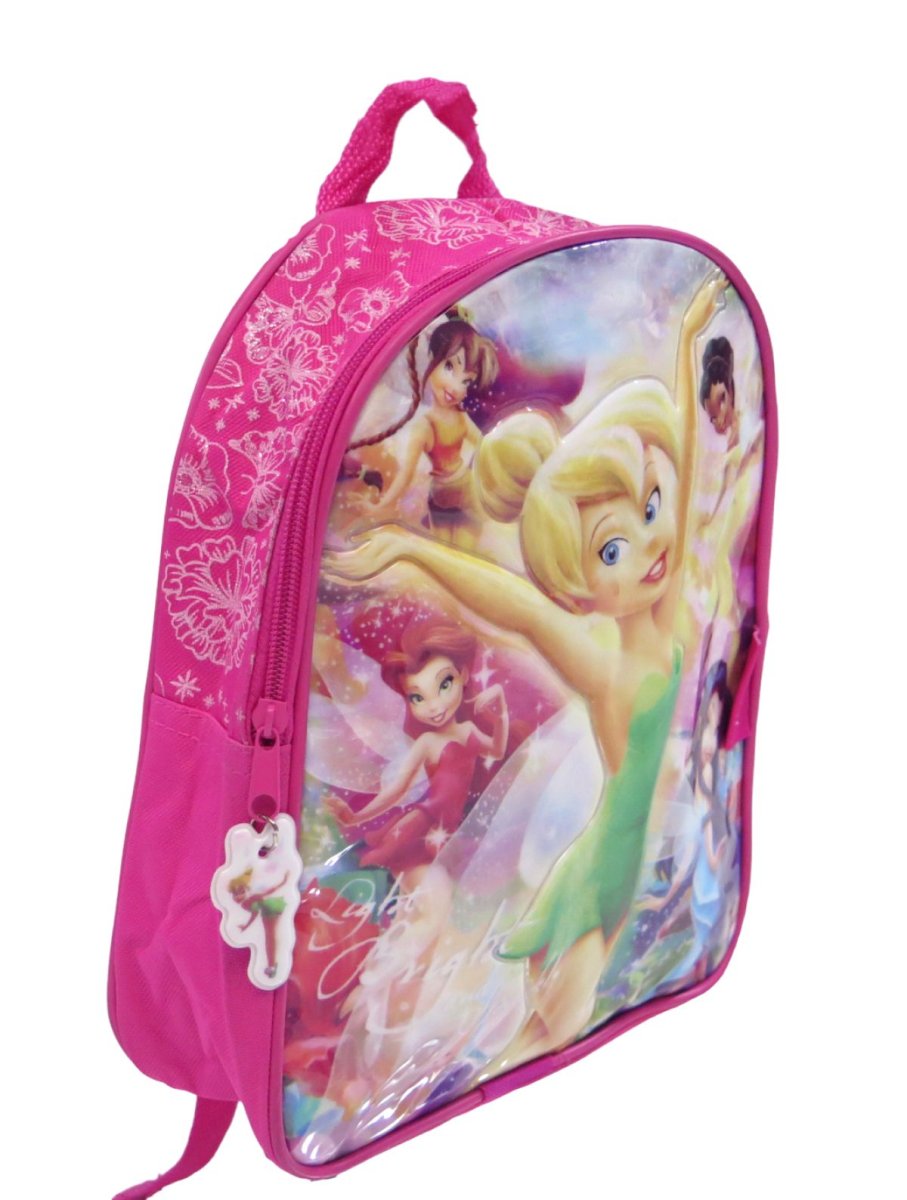Mochila de Espalda Disney Fairies campanita en relieve Jardin espalda s/bolsillos