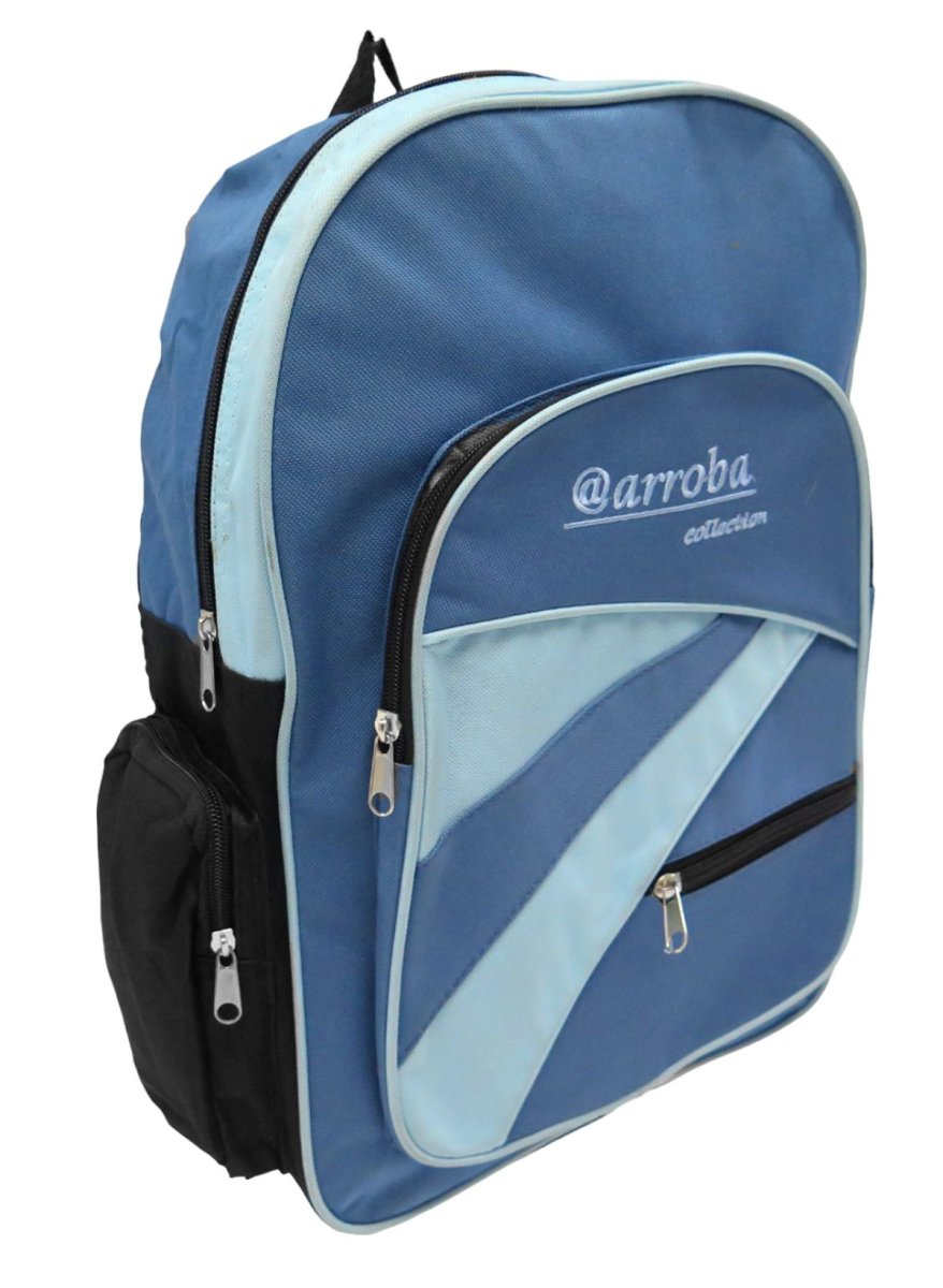 Mochila Lisa Mediana de Espalda 2 Bolsillos Frontales