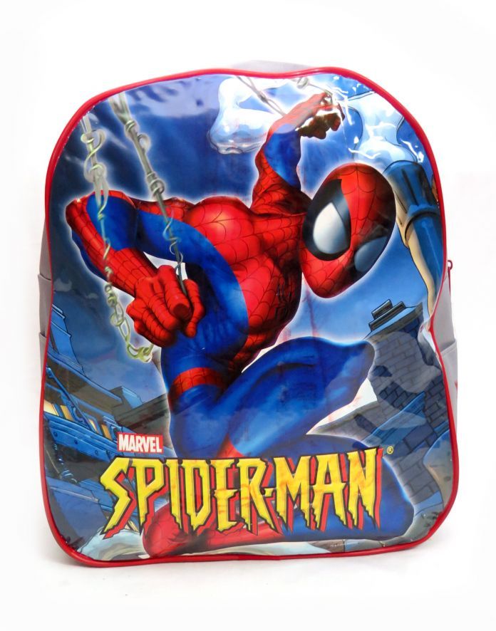 Mochila de Espalda Spider Man Mediana espalda Marvel H A agarrado de 2 telas araña en cuclillas
