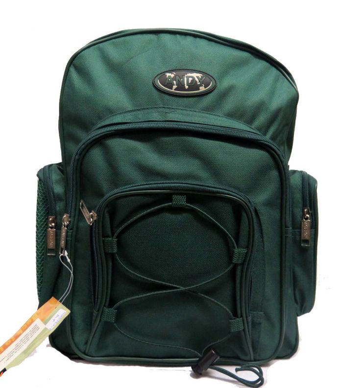 Mochila Andy espalda lisa con elastico zigzag