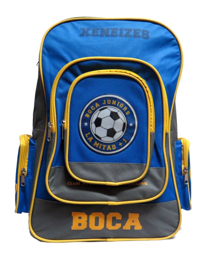 Mochila Boca mediana espalda Boca juniors la mitad +1