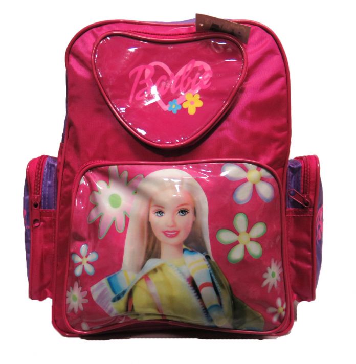 Mochila Espalda Barbie bolsillo corazon Frontral