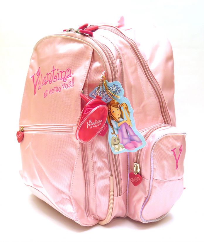 Mochila Espalda Lisa con Bordado Valentina