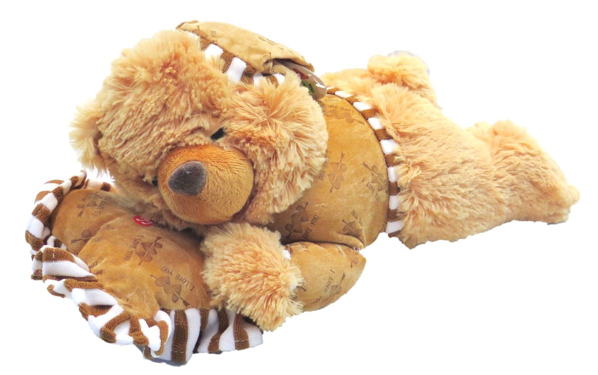 Peluche de Oso Acostado con Almohada sin sonido
