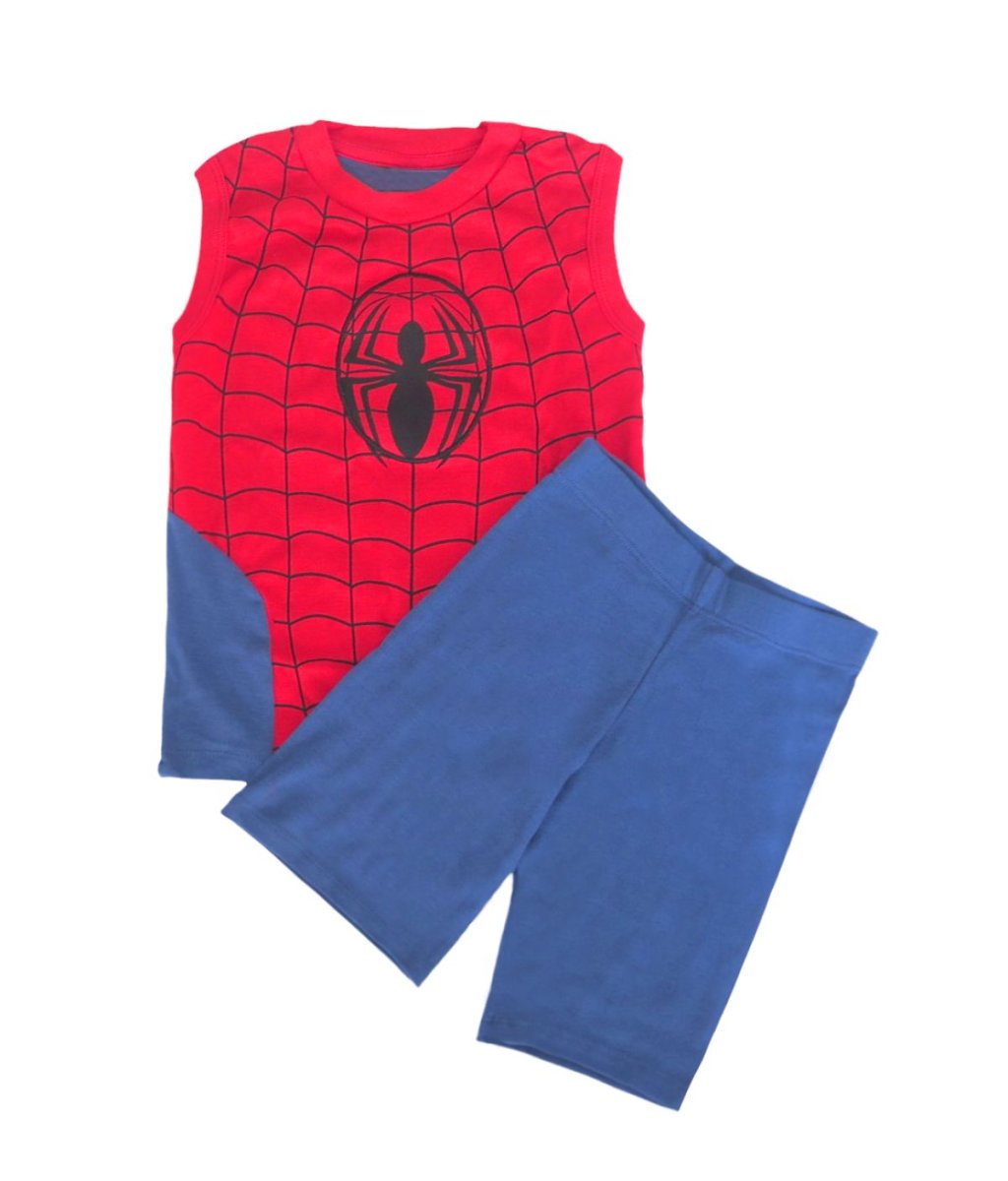 Pijama Personaje Spiderman Short y Remera manga corta