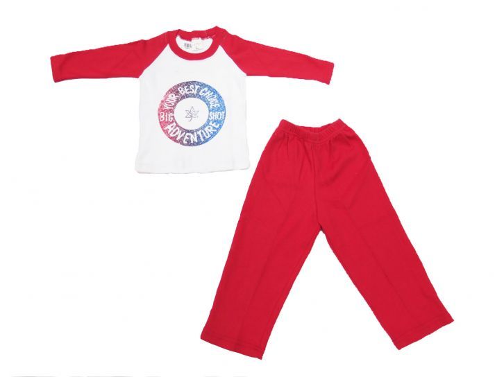 Pijama Invierno Remera Manga Larga Estampad "Your Best Choice" y Pantalon