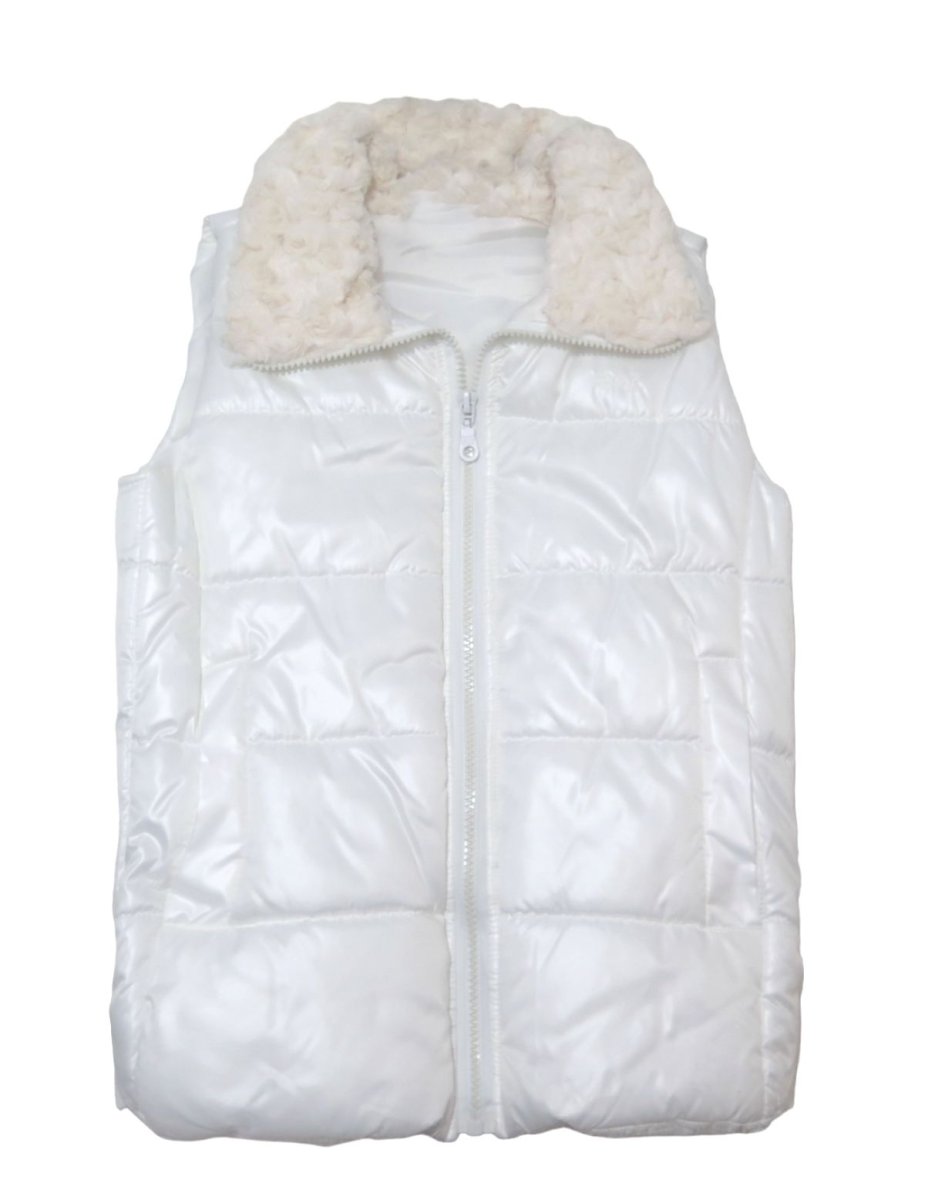 Chaleco Abrigo Cuello con Piel