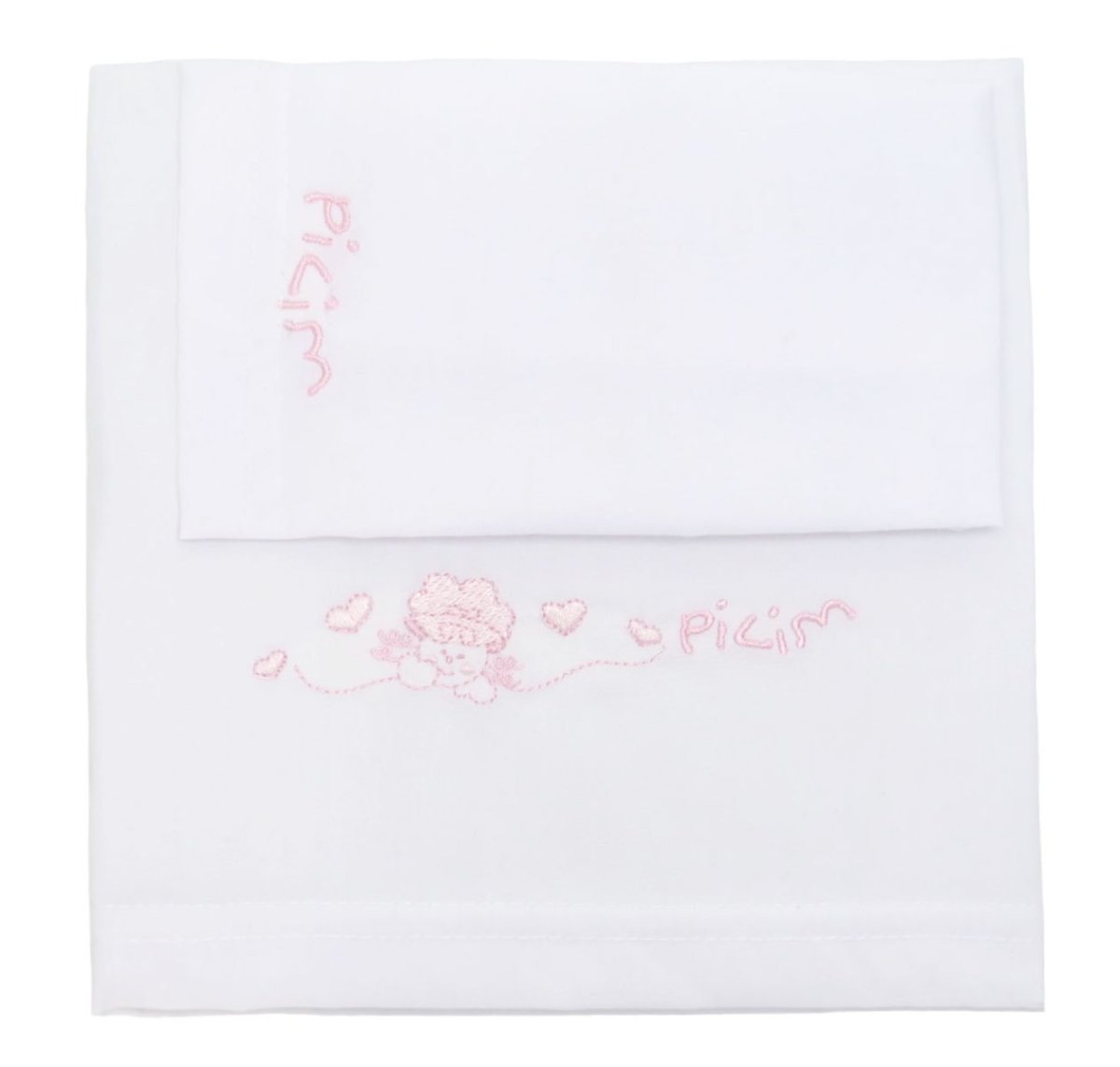 Juego  de Sabana de Moises Catre - Set 3 Piezas Bordado / Estampado