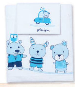 Sabana Juego de Cuna Funcional Estampado - Linea Oxford 1,65 x 1,00 m.