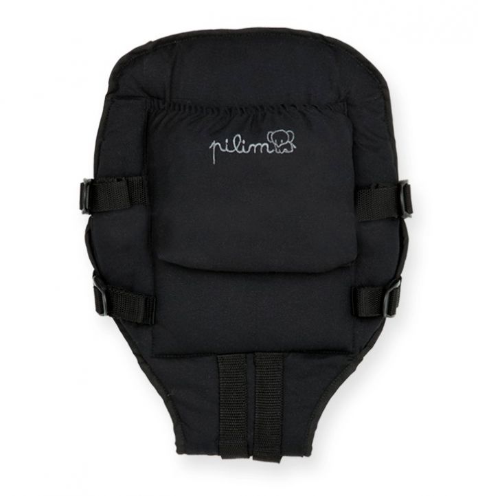 Premium Mochila - Marsupio porta bebe con babero NEGRA