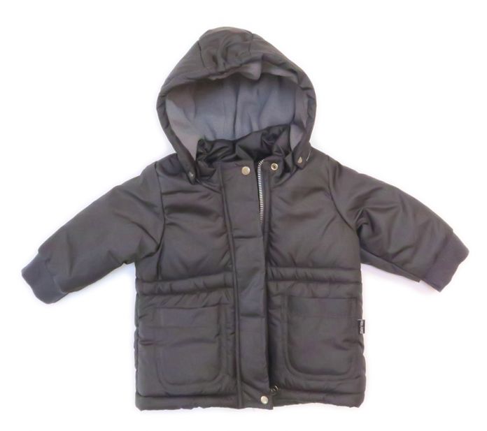 Campera de Microfibra y Polar Unisex Silver con Capucha Desmontable