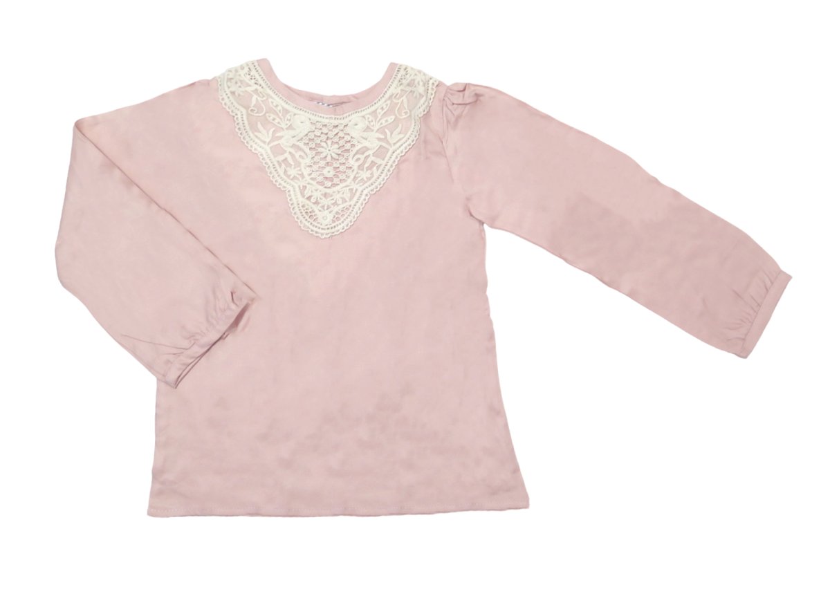 Camisa Camisola Viyela Mangas Largas con Guipiur Nena