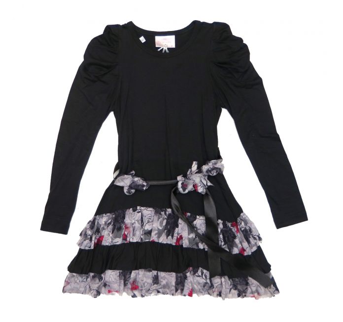 1158 - Vestido modal con volados 4-14