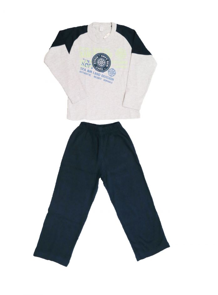 Pijama Manga Larga con Estampa