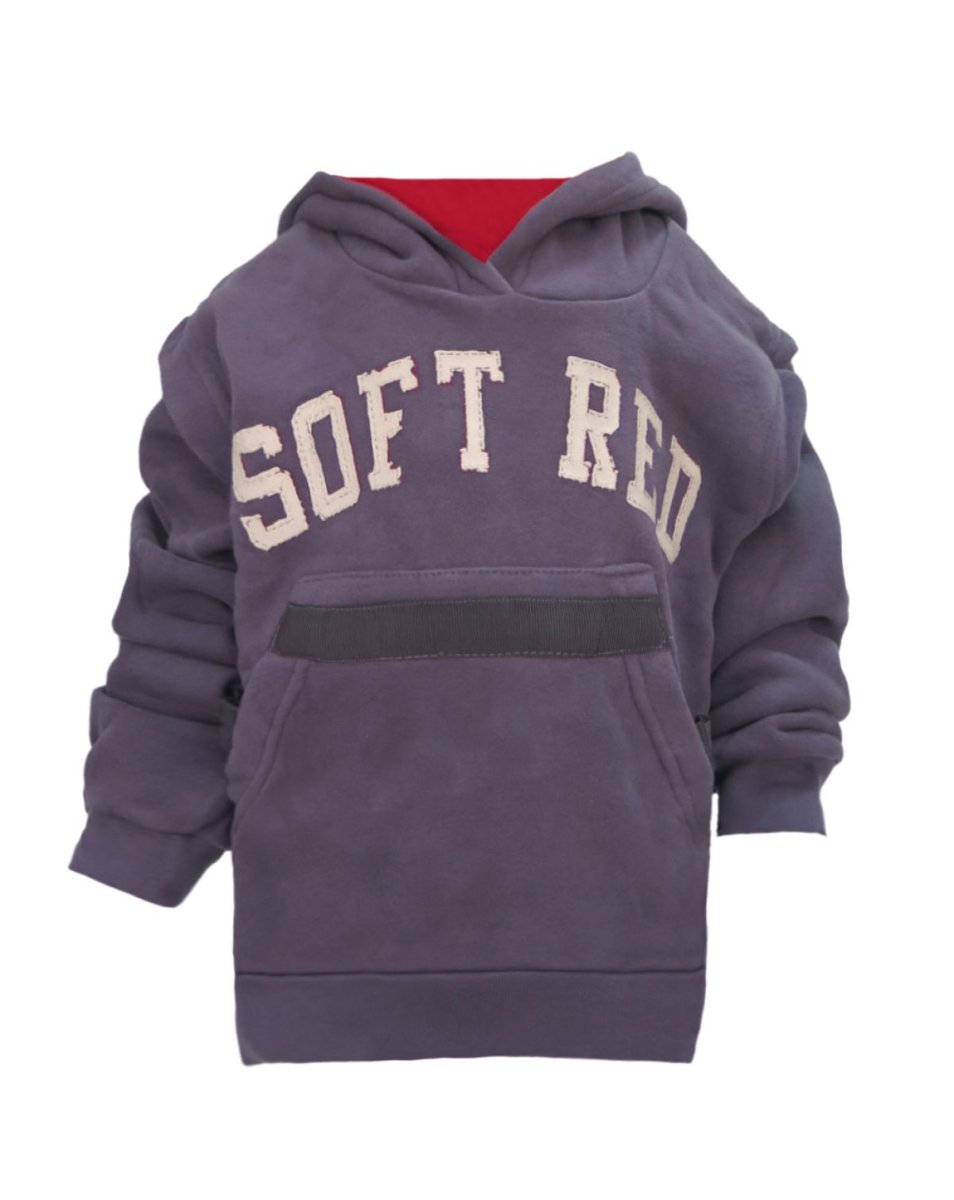 Buzo Frizado Soft con Capucha Estampado Letras