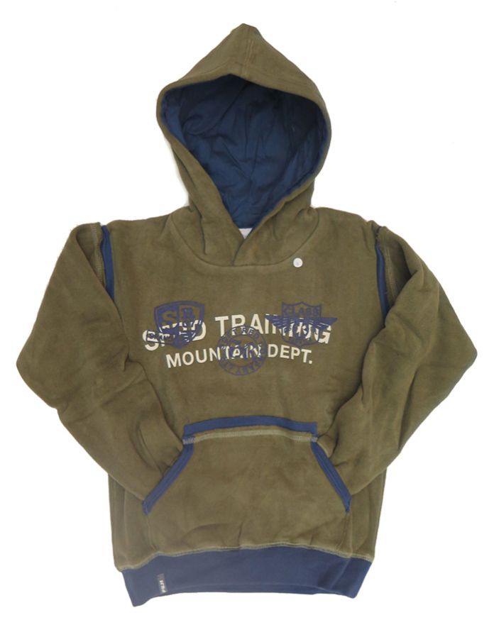 Buzo Frizado soft Estampado con Capucha forrada