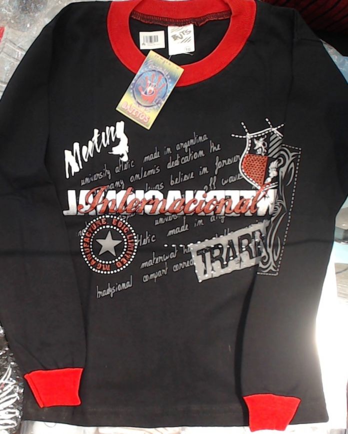 Remera Manga Larga Estampado Escudo y Estrella